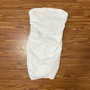 Ruched mini sleeveless dress